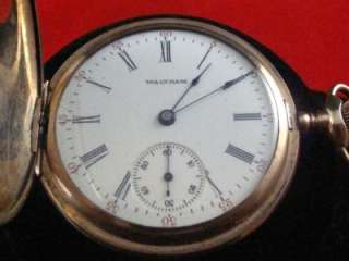 VINTAGE 16 1/2 SIZE WALTHAM EQUITY HUNTING POCKETWATCH  