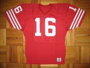 80s Authentic Sand Knit SF 49ers Joe Montana jersey 44  