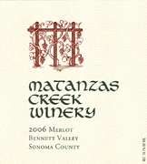 Matanzas Creek Merlot 2006 