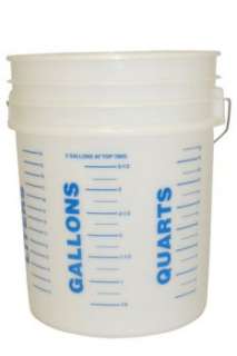 Durable 5 gallon bucket for general uses such as mixing or moving 