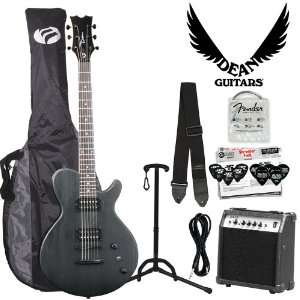  Dean EVOXM TBK Transparent Black Electric Guitar & Amp Kit 