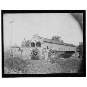   Wooden bridge,Cambridge,Ohio,OH,c1906,Guernsey County