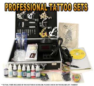   New Professional 6 Tattoo Gun/Machine Kit with everything you need