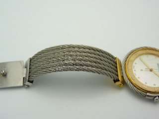 Philippe Charriol Ladys Beautiful Celtic Cable StainlessSteel/Gold 