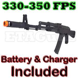   Airsoft AK 74M AK47 Black AEG Electric Metal AEG Rifle Gun V3  