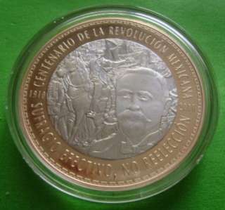 2010 MEXICO Bimetallic Bicenntenial Conmemorative.Medal  