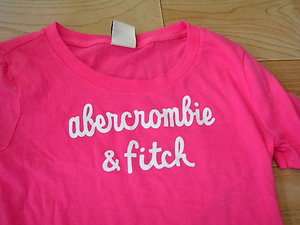 Girls abercrombie kids Logo Shirt M Med  