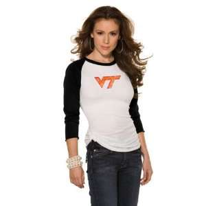  Virginia Tech Hokies Womens 3/4 Sleeve Raglan Top   by 