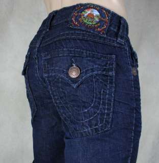 True Religion Jeans Mens Ricky Super T NASHVILLE Tonal blue stitch 