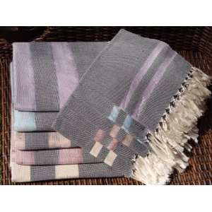   HAND MADE Body Wrap & Hand Towel Set   Night Harmony Linen / Silk
