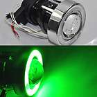 Pair Universal HID Ready Projector Fog Lights with Green Halo CCFL 
