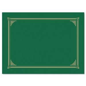  Green Document Covers, 9.75x12.5, 6/pack Office 