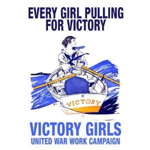  Every Girl Pulling for Victory 28x42 Giclee on Canvas 