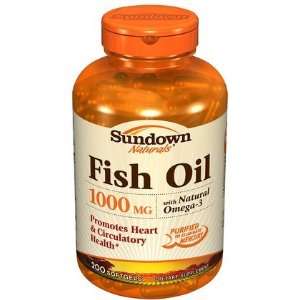  Sundown Fish Oil 1,000 mg Softgels, 200 ct (Quantity of 2 