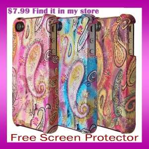 Hard Case Cover. Free LCD Protector Apple iphone 4 4G  
