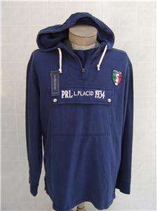 Italy Polo Ralph Lauren Mens Hoodie M Zip Sweatshirt Sweater Jacket 
