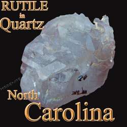   scepter quartz crystal rutile mica hiddenite North Carolina rutilated