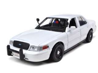 2007 FORD UNMARKED POLICE CAR WHITE 1/24 SLICK TOP  