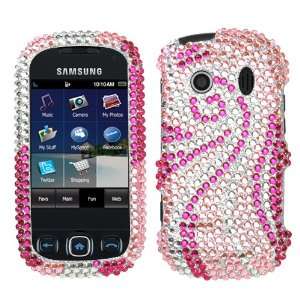   Diamond Bling for Samsung Seek M350 Sprint   Phoenix Tail(Pink) Cell