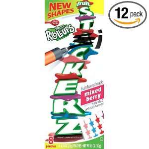 Fruit Stackerz Fruit Snacks, Mixed Berry, 8 Count Pouches (Pack of 12 