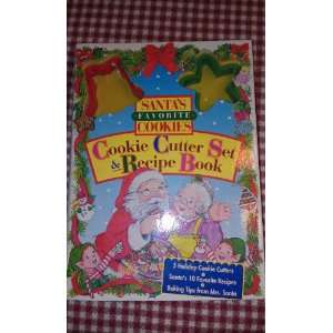  Santas Favorite Cookies Cookie Cutter Set & Recipe Book 
