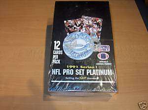 1991 NFL Pro Set Platinum Series 1 Factory Sealed Box  
