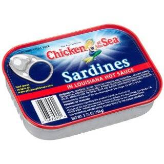 Chicken of the Sea Sardines Hot Sauce, 3.75 Ounce Tins (Pack of 24)