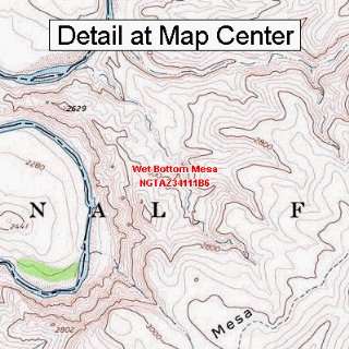   Map   Wet Bottom Mesa, Arizona (Folded/Waterproof)