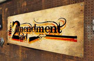 Second Amendment Banner 2nd Gun Rights NRA Conservative  