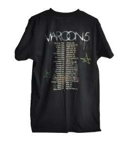 Original Maroon 5 2008 Summer Concert Tour T Shirt   L  