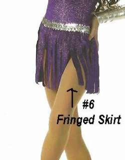 FABULOUS Plum Glitter Velvet FRINGED SKIRT ONLY Dance Costume SIZE 