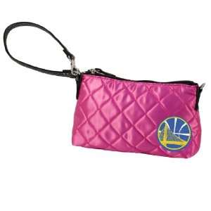  NBA Golden State Warriors Pink Quilted Wristlet Sports 