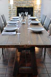 Rustic Refinery #370 Reclaimed Wood A Frame Dining Table  