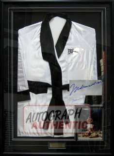 Autographed Muhammad Ali Museum Framed Boxing Robe RARE  