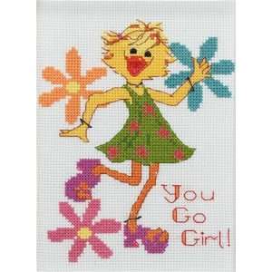  Janlynn Suzys Zoo You Go Girl Mini Cntd X Stitch Kit 
