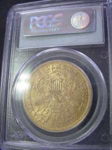 1876 S $20 LIBERTY DOUBLE EAGLE GOLD PCGS XF45 XF 45 TAKE A LOOK 