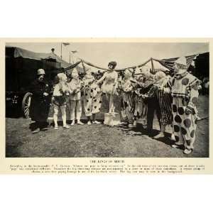  1932 Print Three ring Circus Rings Performances Clowns Costumes 