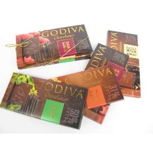 Gift Pack Of Four Godiva Chocolate Candy Bars   1 Each Milk Chocolate 