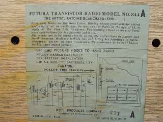 Bell Antoine Blanchard Transistor Radio Wall Hanging  