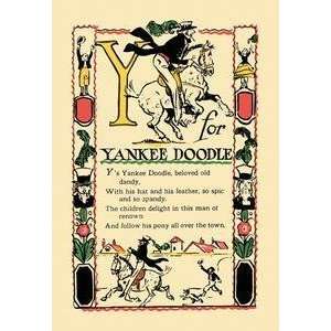  Vintage Art Y for Yankee Doodle   07445 0