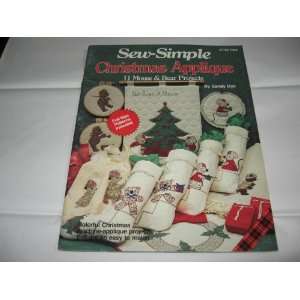  Sew Simple Christmas Applique 11 mouse & Bear Projects 