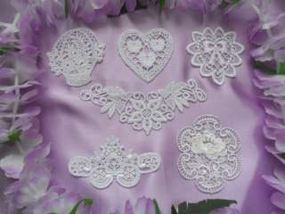   of VENISE LACE APPLIQUES*COLLECTION OF WHITE*YOU PICK STYLE~  