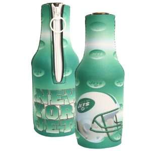  New York Jets Full Color Zipper Long Neck Bottle Coolie 