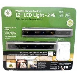  GE Wireless Remote Control 12 LED Light   2 Pack