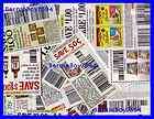 100 COUPONS *ALL FOOD / DRINK / GROCERY* 10 are *B1G1*BOGO*Buy 1 Get 1 