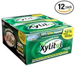  Spearmint Xylitol Gum (12 Packs) 12 Pieces Health 