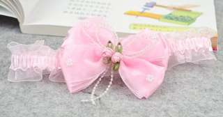 Stunning unusual girls baby flower headband hairband hairrope Pink 18 