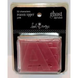  Swapp Acetate Ghost Alphabet   Pink Reason Upper Case 32 Characters 
