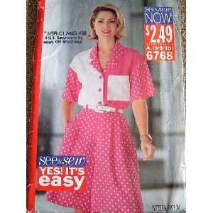   10 SEE & SEW BY BUTTERICK RATED VERY EASY #6768 Arts, Crafts & Sewing