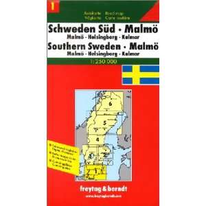 Sweden Road Map Central (Road Map) (9783850845793) Books
